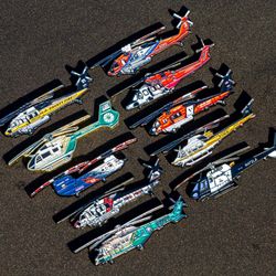 Helicopter And Airplane Challenge Coins And Patches