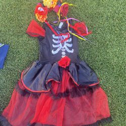 Girls Day Of Dead Halloween Costume