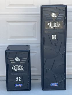 LOCKERS::::RAIDERS THEME ((($95 for BOTH))?