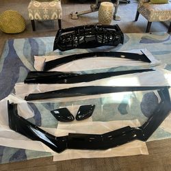 For 2020-2025 Corvette C8 Full Body Kits ( side skirts, front lip, Diffuser & mirror caps &spoiler) 