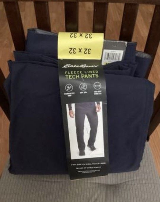 Eddie Bauer Men's Fleece Lined 2-Way Stretch Tech Pant