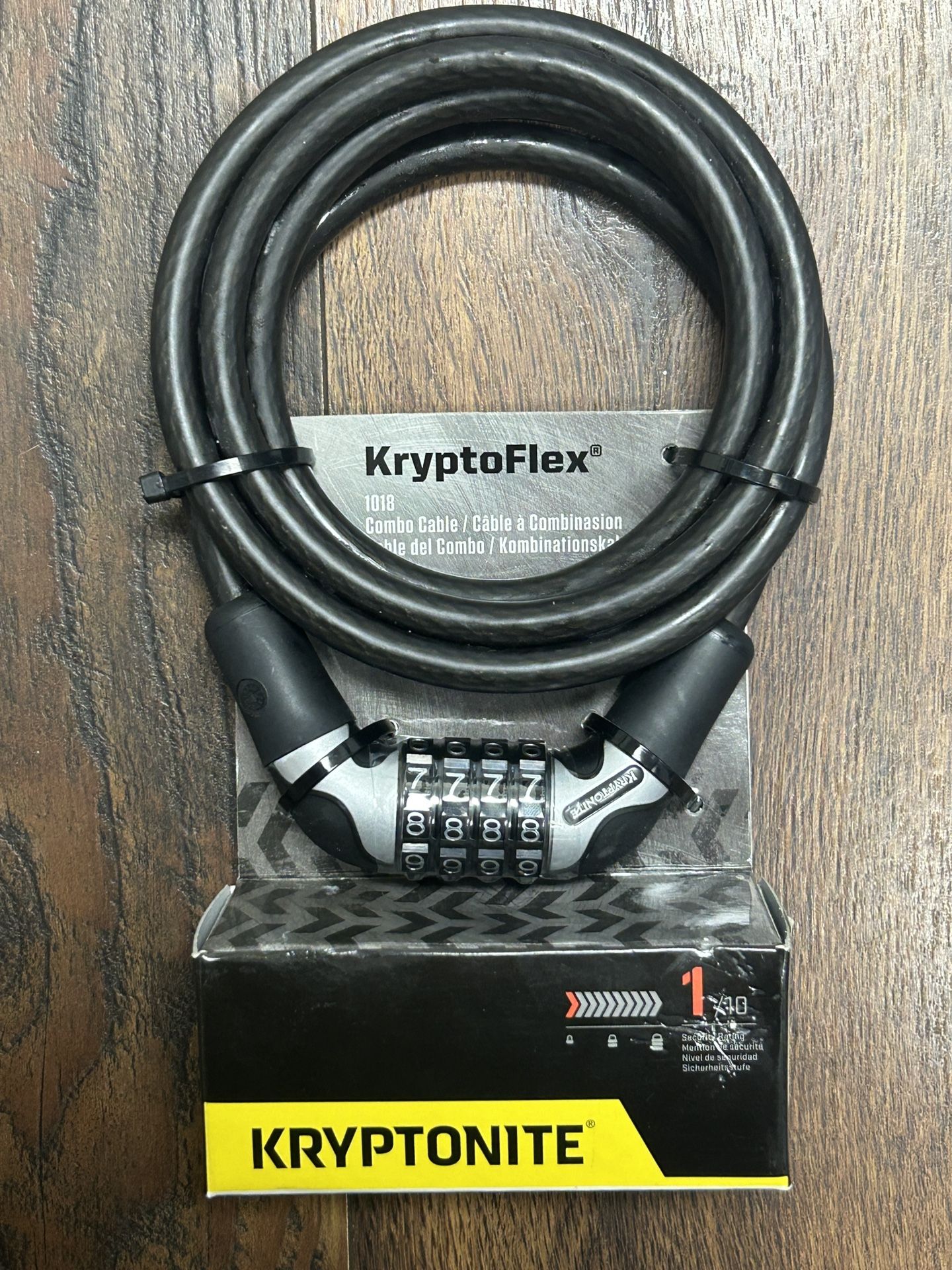 Bicycle Lock KryptoFlex Combination Lock New