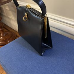 1950s Leather Handbag Lightly Used