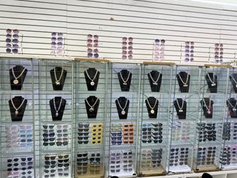 Glass displays with LED light