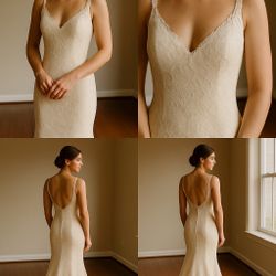 Elegant Lace Wedding Dress Fits Size S/XS 0/2/4