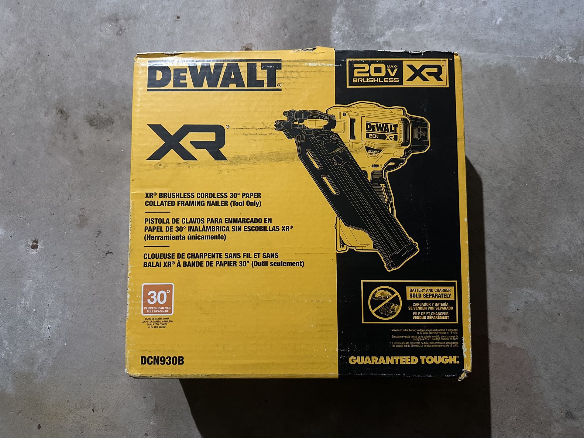 DEWALT XR 30° Framing Nailer (Tool-Only)