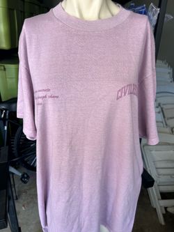 Civil regime purple shirt size medium as is condition