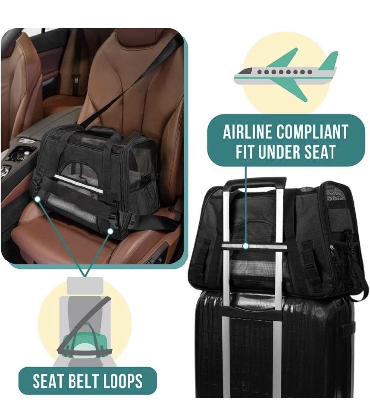 PetAmi Airline Approved Pet (Dog/Cat) Carrier With Water Bowl Brand New for Sale in Las Vegas