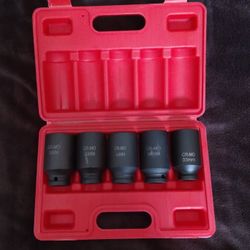 5 PC.  1/2" Drive Impact Socket Set  (New)