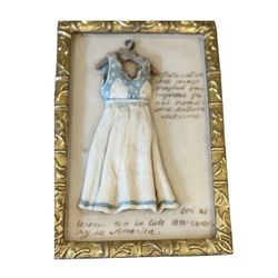 Retro Victorian Dress Form Fashion Art 3D Girls Room Decor Sewing Laundry