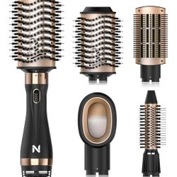 Hair Dryer Brush Blow Dryer Brush in One for Drying and Straightening, Volumizer Multi-Styler for All Hair Types, Frizz-Free Blowout Brush for Salon Q