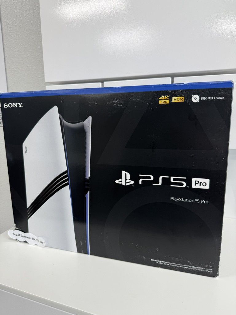 Sony Playstation 5 PS5 Pro Gaming Console New- Pay $1 To Take It Home Today and pay the rest later.
