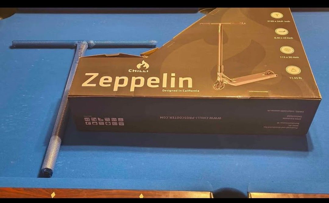 Chilli Zeppelin Pro Scooter With Extra Titanium T Bar New In Box