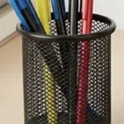 Black Mesh Pen Holder