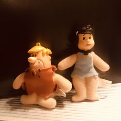 Vintage Hanna Barbera 3’ Inch Barney And Wilma Toys