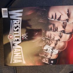 WWE OFFICIAL PROGRAM 2018 WRESTLEMAINIA Autographed