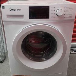 Magic Chef 2.7 Cu. ft. Front Load Washer - White - MCSFLW27W