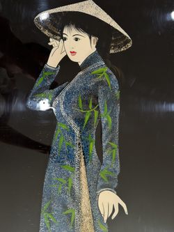 Lacquer On Wooden Frame