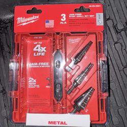 Black Oxide Step Drill Bit Set (3-Piece)