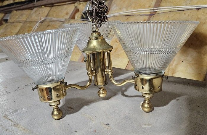 Brass Chandeller (Antique)