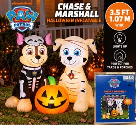 PAW Patrol Chase & Marshall Halloween Inflatable – 3.5 FT