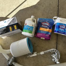 New Pool Chemicals, Lights, And Skimmer 
