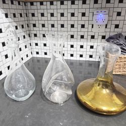 Wine Decanters - Set Of 3