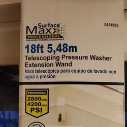 Surface Max 18ft Telescoping Pressure Washer Extension Wand