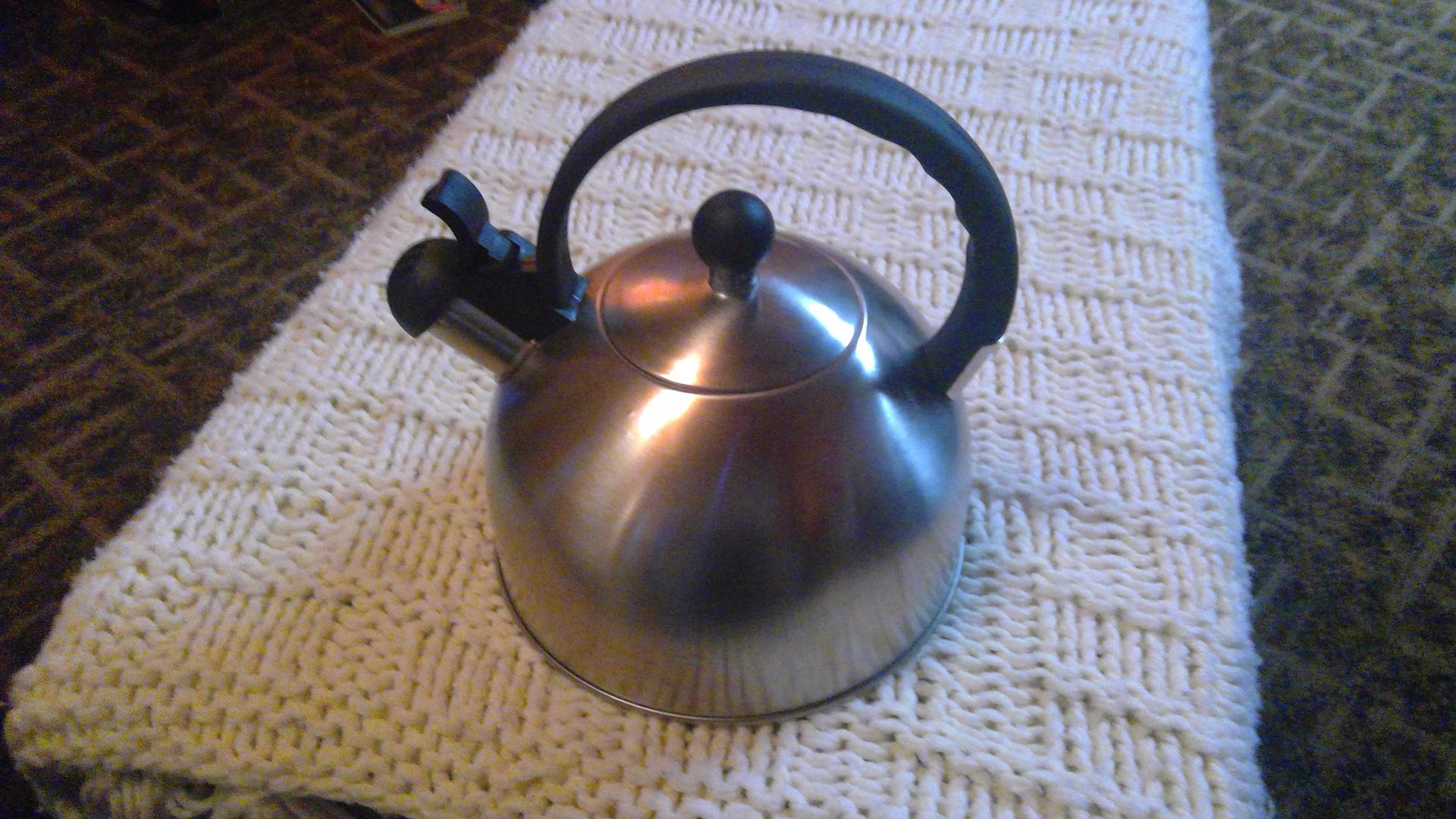 Copco Tucker Brushed Stainless Steel Tea Kettle, 1.5-Quart