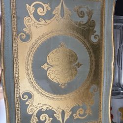 Florentine Carved Wood Serving Tray