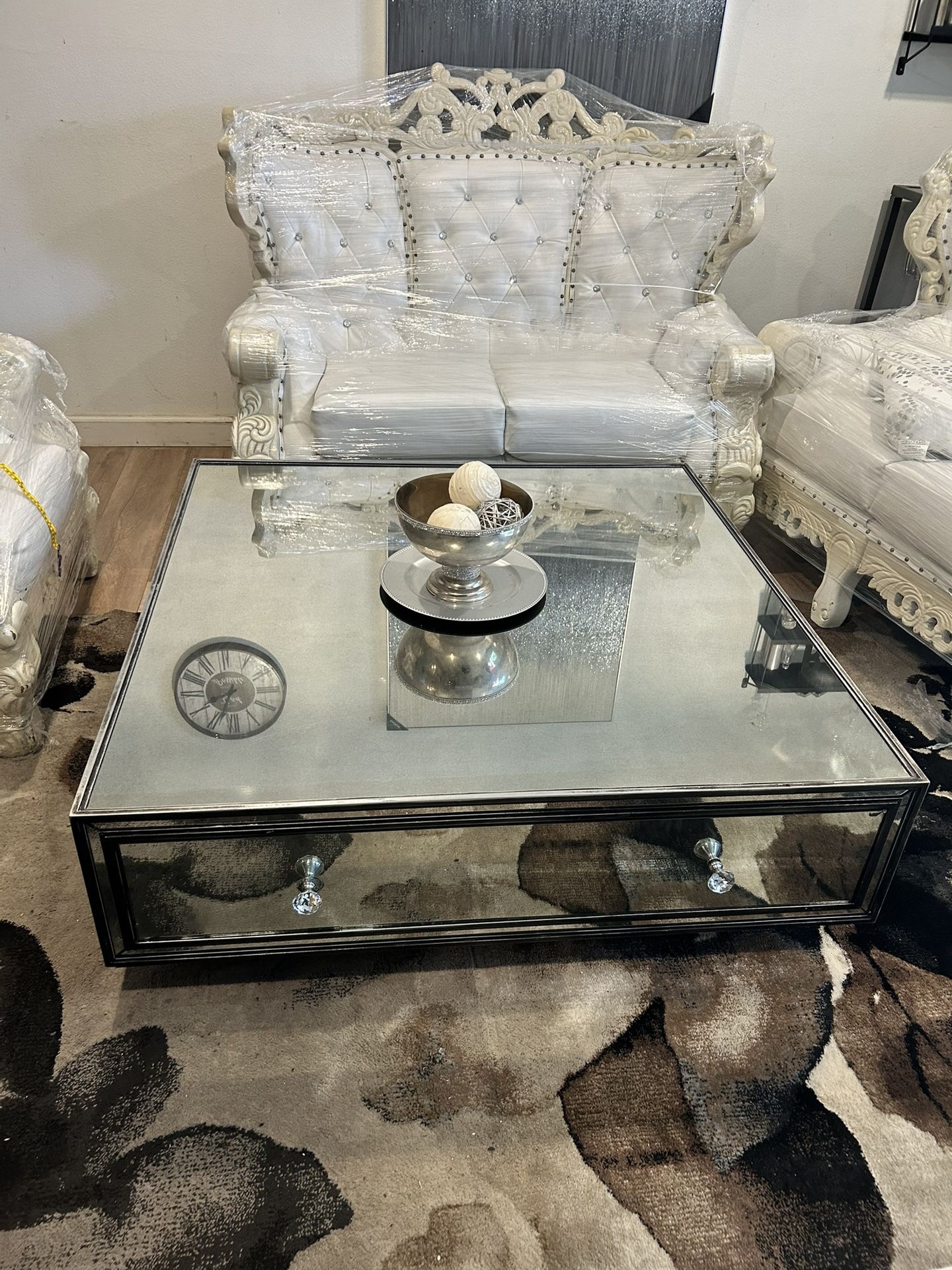 Large Glass Coffee Table