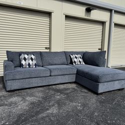 Blue Sectional Sofa 