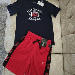 Boy's Shorts And Tee Set Size 5T 