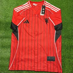 Manchester United baseball edition Jersey slim fit size XL