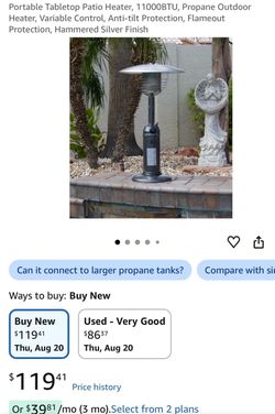 Table top patio heater