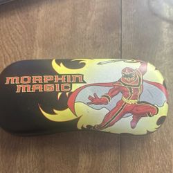 Power Rangers Mystic Force hard eyeglass case featuring the Red Ranger