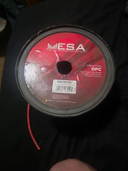 MESA 8Ga OFC Power Wire,Red 250Ft Spool Ultra-Flex OFC Flux Tinned Fine Strand