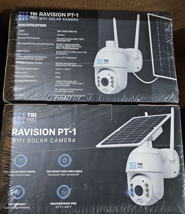 Tbi Pro Solar Wifi Camera 360 Turn