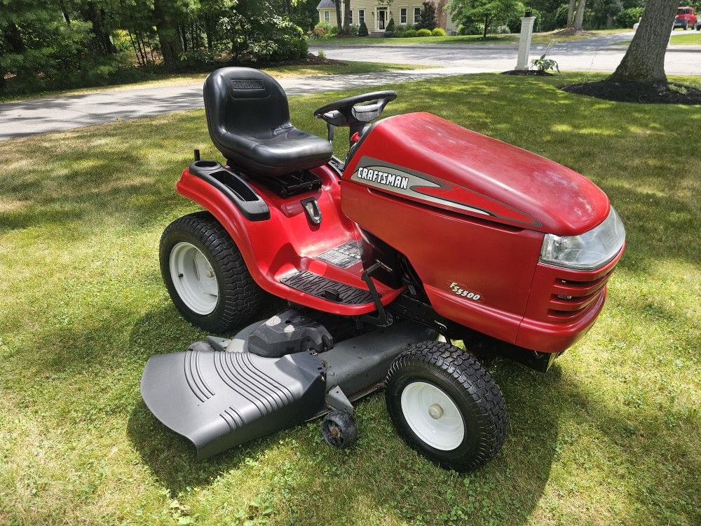 Craftsman FS5500 V-Twin 22HP 54" Cut Riding Lawn Mower w Loader Attachment Mint
