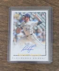 Robert Gasser Topps Archives Rookie On Card Auto! Brewers World Series Champion