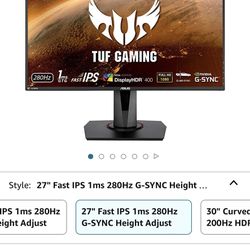 Top Of Line Gaming Pc And Monitor 