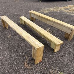Wooden benches (14)