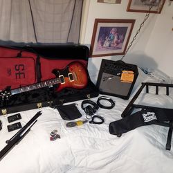 Electric Guitar, amplifier, accessories
