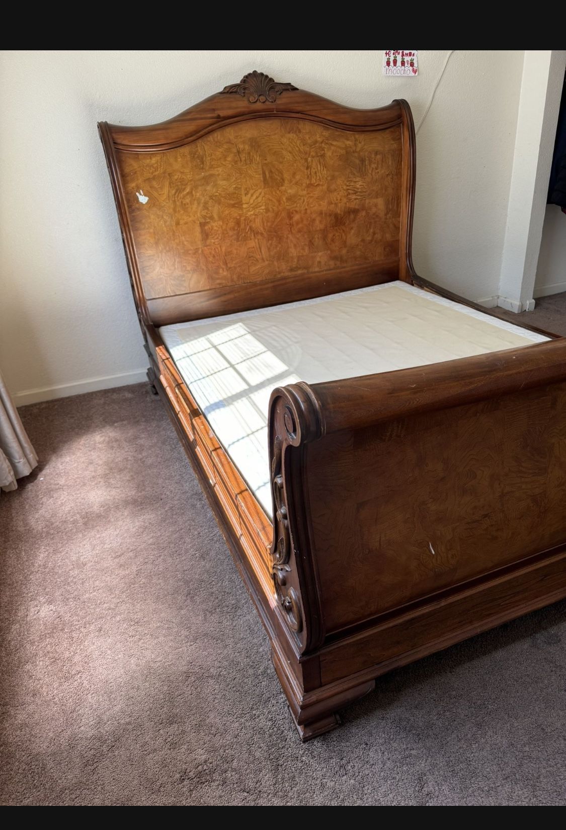 NO MATRESS INCLUDED!! Queen Bed Frame