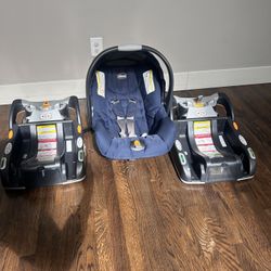 Chicco Keyfit30 Baby Car Seat + 2 Bases