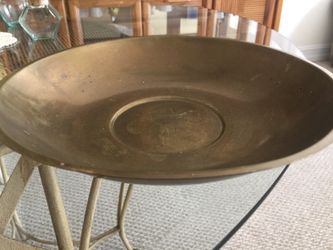 Pure vintage pewter bowl