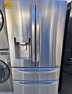 🍂REFRIGERATOR LG 4 DOORS🍂✔️STAINLESS STEEL✔️🆓️FREE DELIVERY🆓️ 