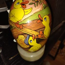 German Paper Mache Duck Egg 