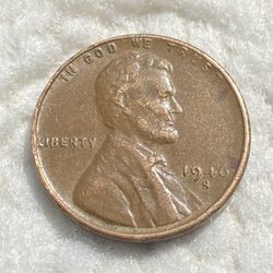1946 D lincoln wheat cent penny us one cent Coin