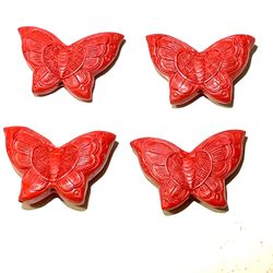 Cinnabar Butterfly Beads 